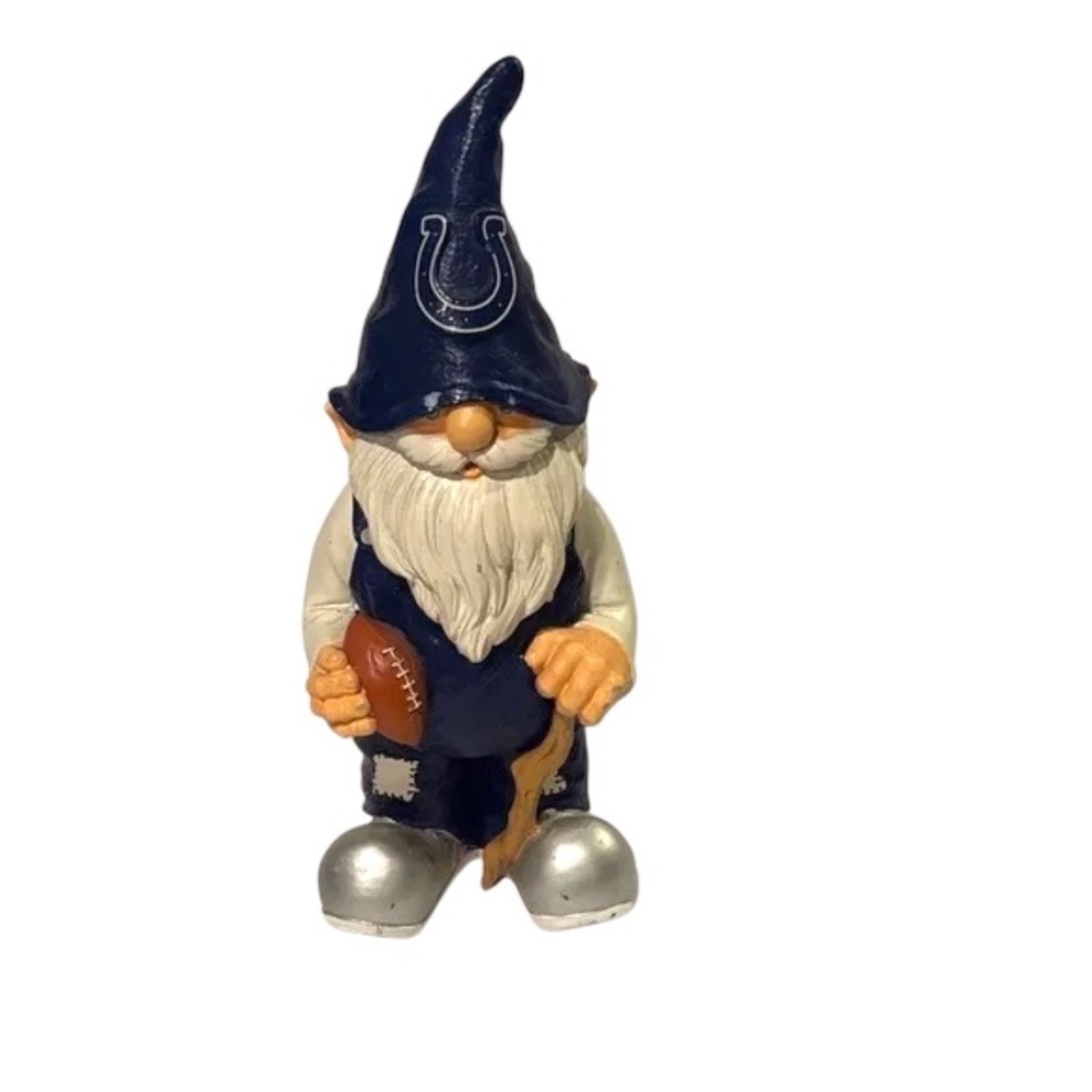 Football Gnome Figurine with Blue Hat